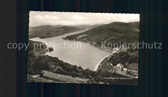 Diemelsee Sperrmauer Fliegeraufnahme
