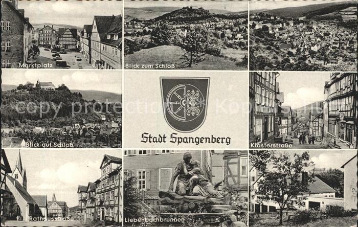Spangenberg Hessen Klosterstrasse Marktplatz Rathausstrasse