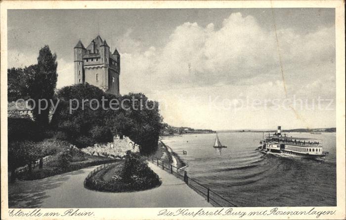 Eltville Rhein Kurfuerstliche Burg Rosenanlagen