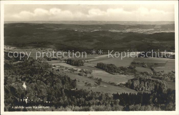 Neunkirchen Odenwald Neunkircher Hoehe Blick vom Kaiserturm