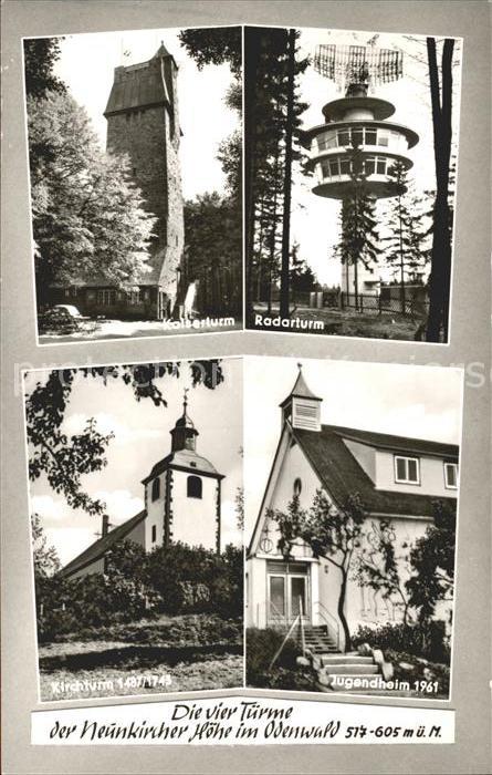 Neunkirchen Odenwald Evangelisches Jugendheim Maritn-Bucer-Haus Radarturm Kaiser