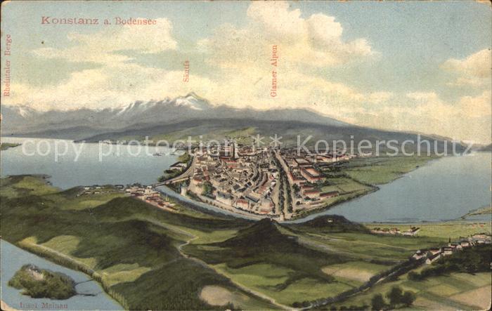 Konstanz Bodensee Insel Mainau Saentis Glarner Alpen