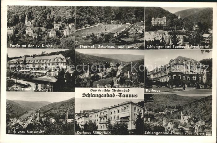 Schlangenbad Taunus Kurhaus Roemerbad Kurgarten Schwimmbad