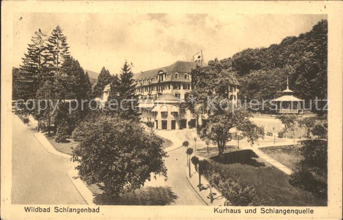 Schlangenbad Taunus Kurhaus Schlangenquelle