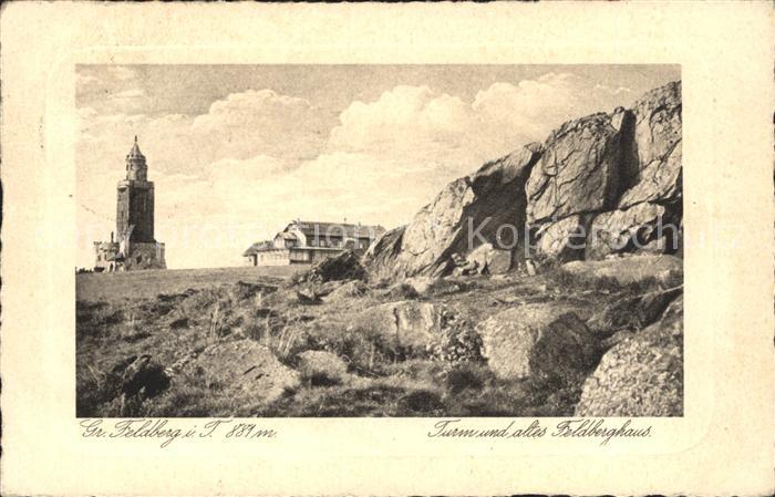 Grosser Feldberg Taunus Turm ltes Feldberghaus