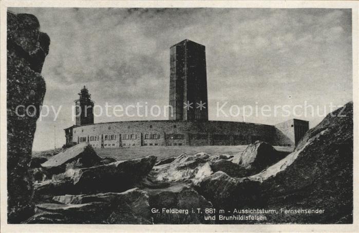 Grosser Feldberg Taunus Aussichtsturm Fernsehsender Brunhildisfelsen