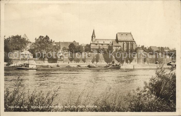 Hoechst Main Mainpartie Katholische Kirche