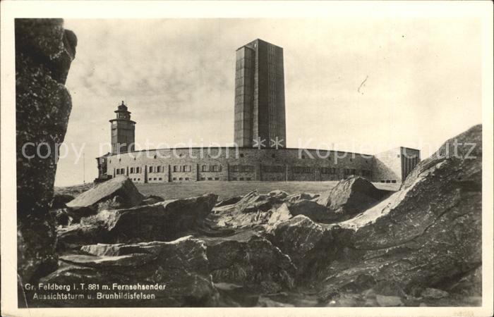 Grosser Feldberg Taunus Fernsehsender Aussichtsturm Brunhildisfelsen