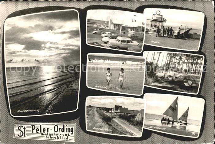 St Peter-Ording Kurmittelhaus Bruecke Ordinger Deich Strandsegler