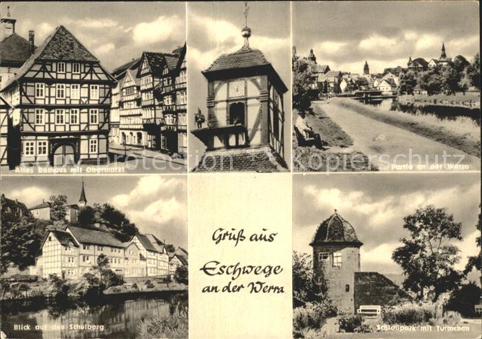 Eschwege Altes Rathaus Obermarkt Schlosspark Schulberg