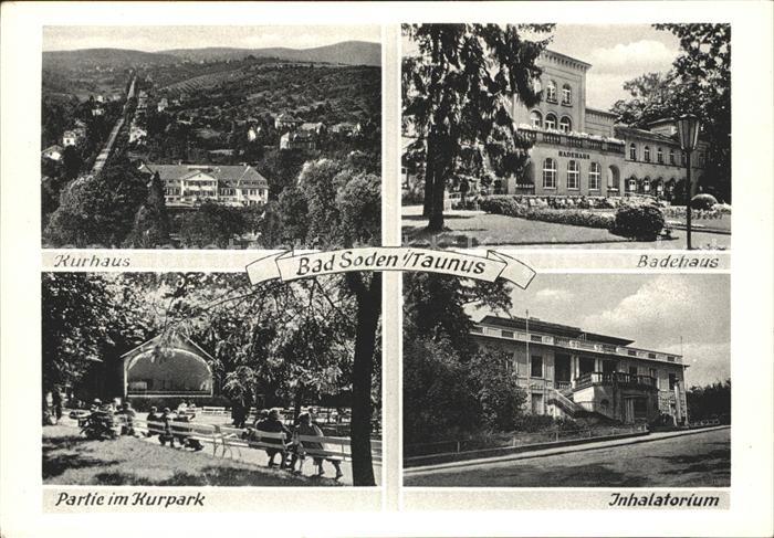 Bad Soden Taunus Badehaus Kurhaus Inhalatorium Kurpark