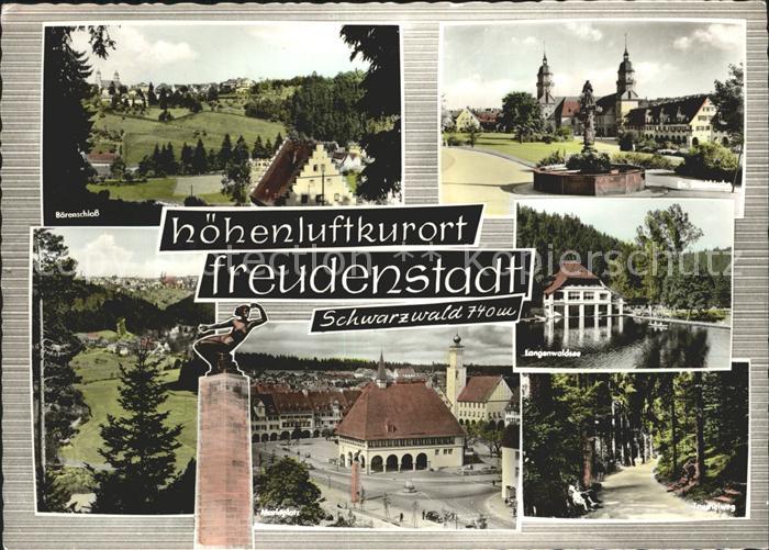 FREUDENSTADT BW Langenwaldsee Baerenschloss Marktplatz