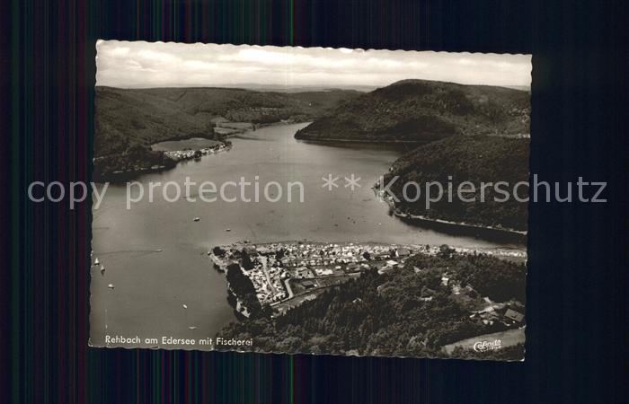 Rehbach Edertal Fischerei Fliegeraufnahme