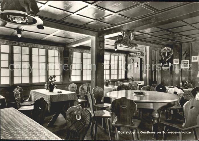 Schonach Schwarzwald Gasthaus zur Schwedenschanze Gasistube