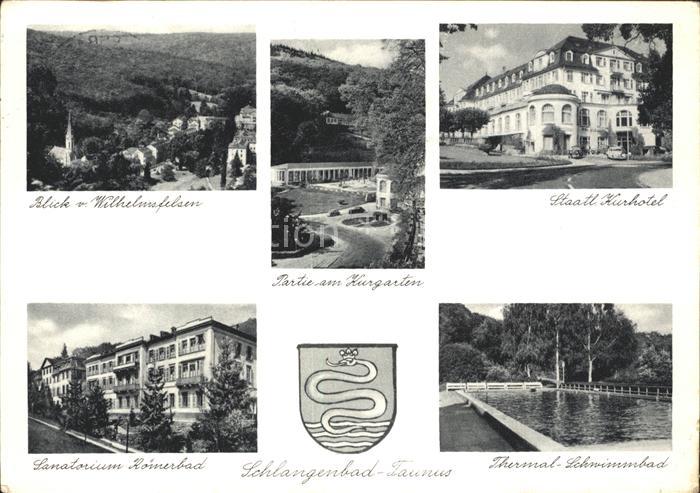 Schlangenbad Taunus Kurhotel Kurgarten Sanatorium Roemerbad