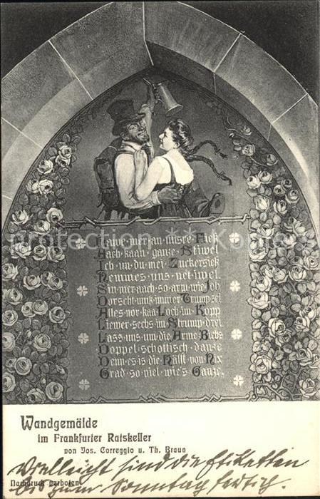 Frankfurt Main Wandgemaelde Ratskeller