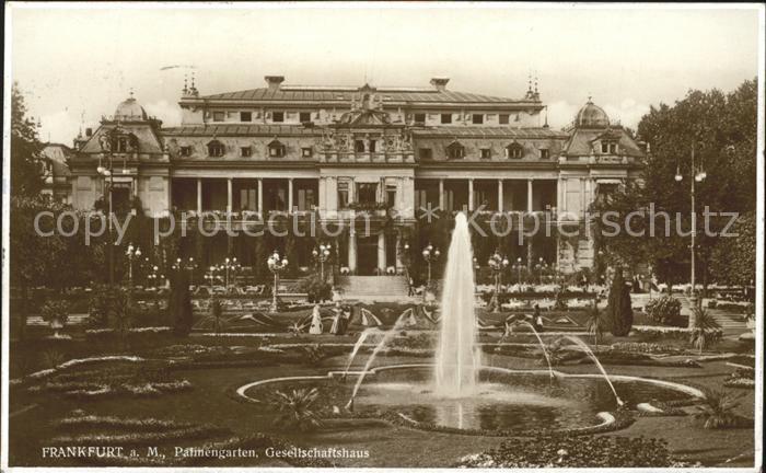 Frankfurt Main Palmengarten Gesellschaftshaus