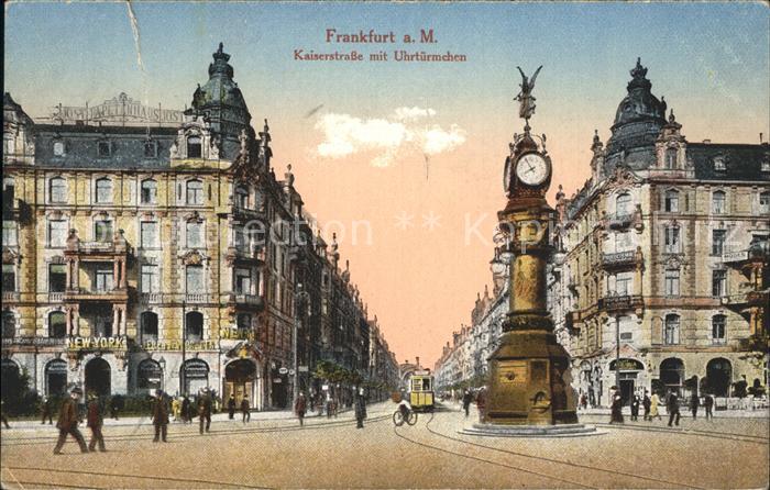 Frankfurt Main Kaiserstrasse Uhrtuermchen