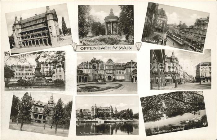 Offenbach Main Am Markt Horst- Wessel- Platz Schloss Mainseite
