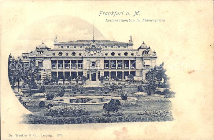 Frankfurt Main Restaurationsbau im Palmengarten
