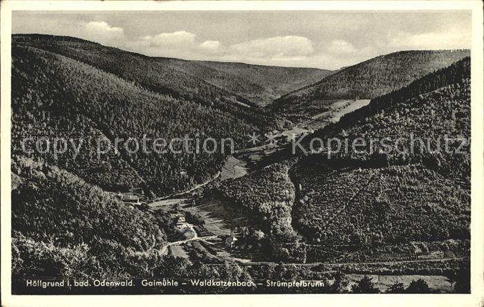 Waldkatzenbach Hoellgrund Gaimuehle Struempfelbrunn