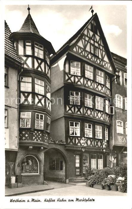 Wertheim Main Kaffee Hahn am Marktplatz