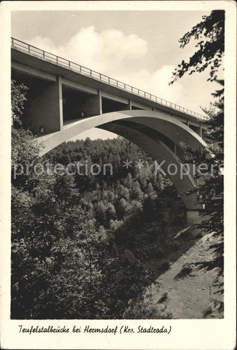 Hermsdorf Thueringen Teufelstalbruecke