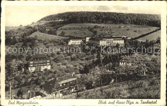 Bad Mergentheim Fliegeraufnahme Haus Olga