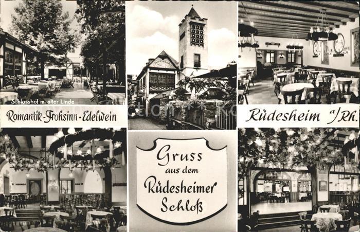 Ruedesheim Rhein Schloss Schlosshof Alte Linde