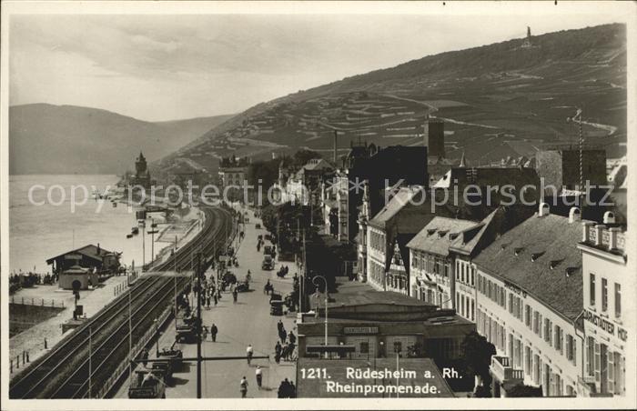 Ruedesheim Rhein Rheinpromenade