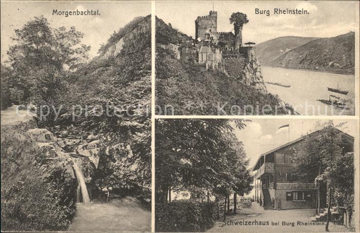 Mainz Rhein Burg Rheinstein Morgenbachtal Schweizerhaus