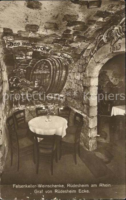Ruedesheim Rhein Felsenkeller- Weinschenke