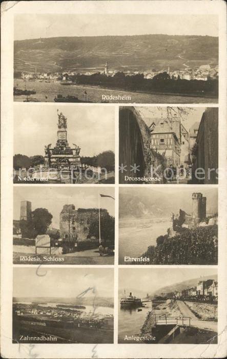 Ruedesheim Rhein Drosselgasse Niederwald Ehrenfels