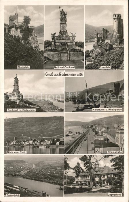 Ruedesheim Rhein Rheinstein National- Denkmal Ehrenfels