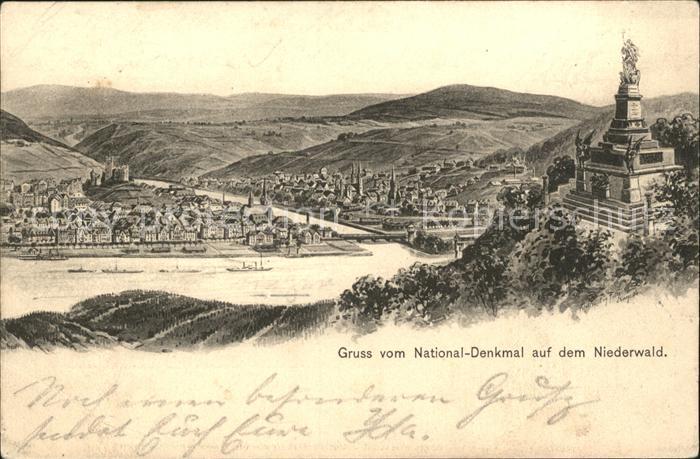 Ruedesheim Rhein Nationaldenkmal Niederwald