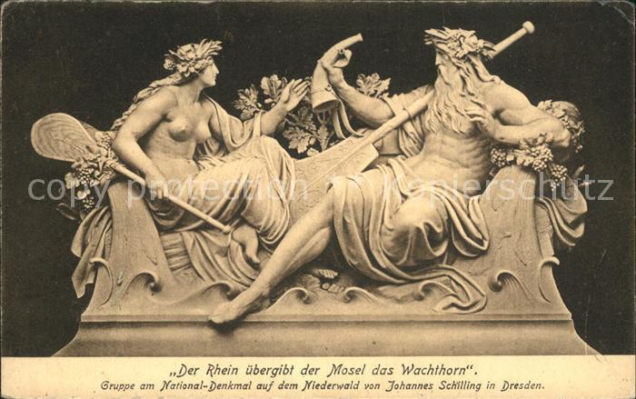 Ruedesheim Rhein Gruppe National- Denkmal Niederwald