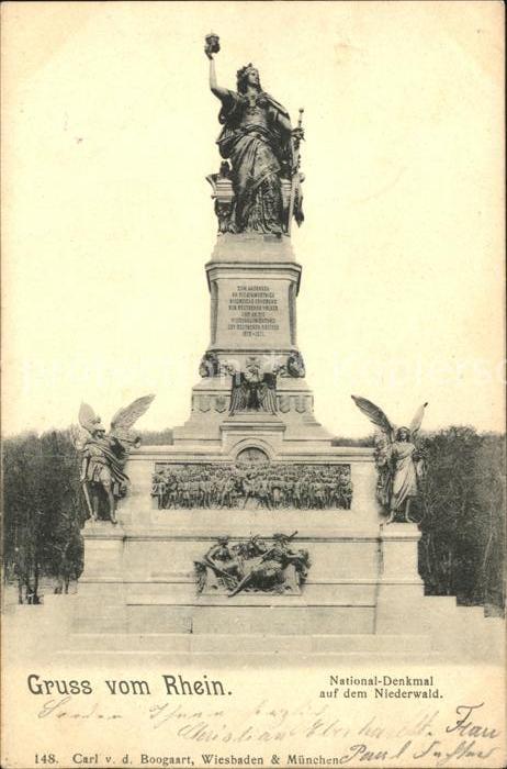 Ruedesheim Rhein Nationaldenkmal Niederwald