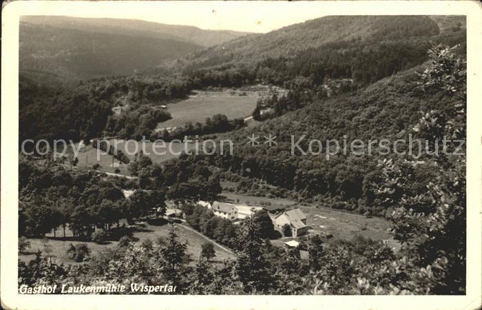 Wispertal Fliegeraufnahme Gasthaus Laukenmuehle