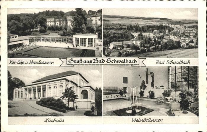 Bad Schwalbach Weinbrunnen Kurhaus Kur- Cafe