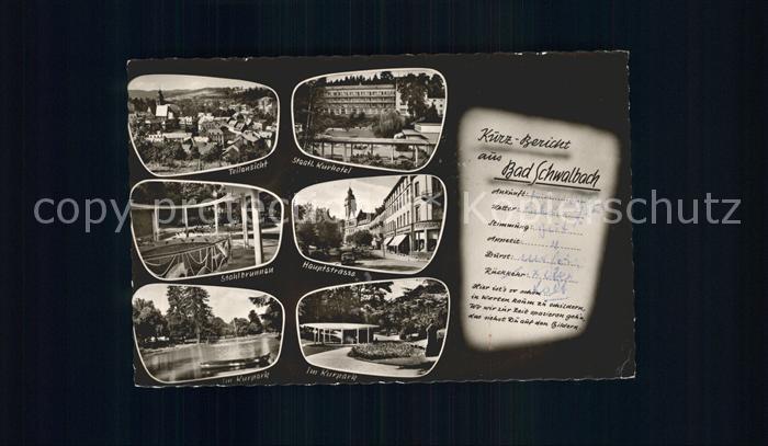 Bad Schwalbach Hauptstrasse Kurpark Staatliches Kurhotel