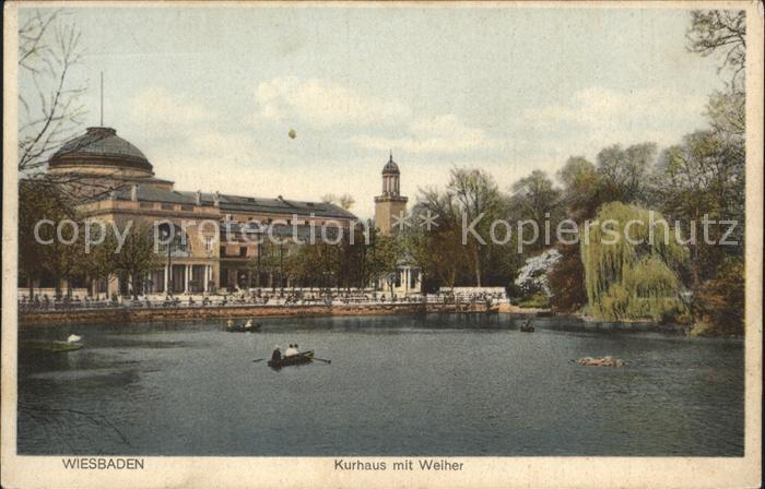 Wiesbaden Kurhaus Weiher