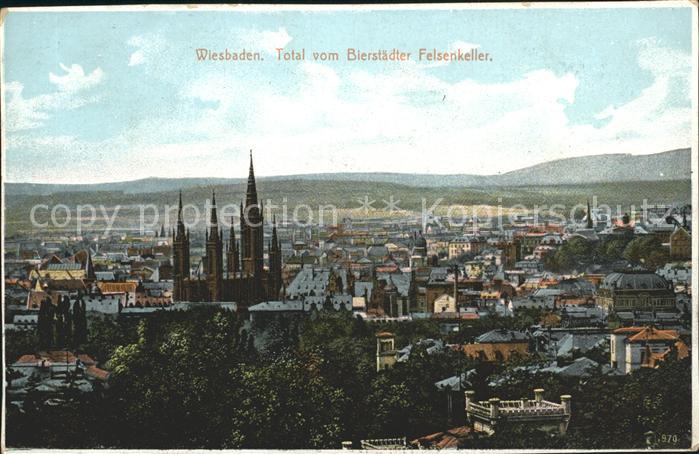 Wiesbaden Blick vom Bierstaedter Felsenkeller