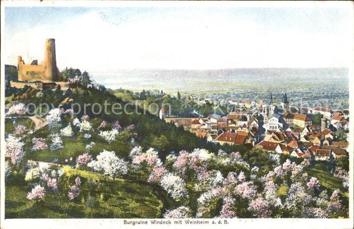 Weinheim Bergstrasse Burgruine Windeck