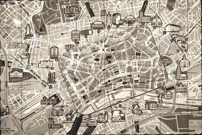 Frankfurt Main Stadtkarte