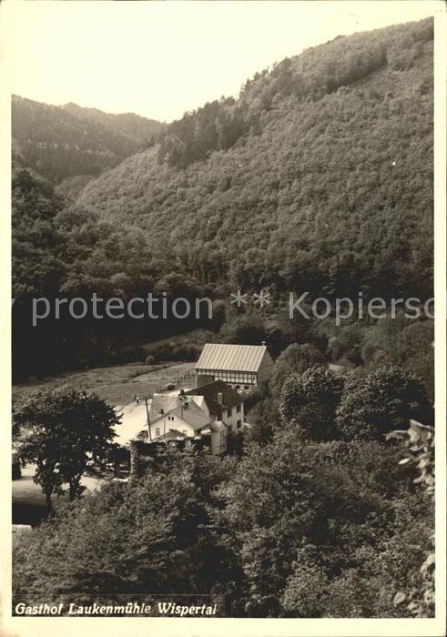 Wispertal Gasthof Laukenmuehle