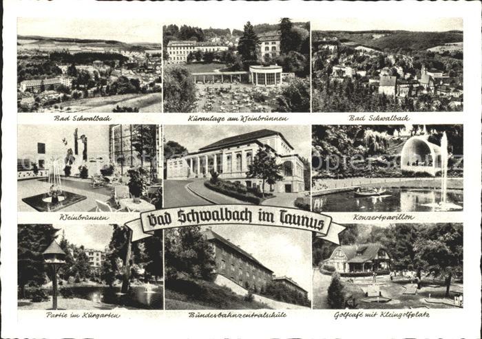 Bad Schwalbach GolfCafe Gesamtansicht Weinbrunnen Kurpark