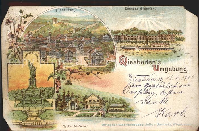 Wiesbaden Schloss Biebrich Sonnenberg Fischzucht Anstalt