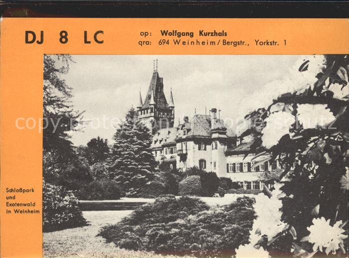 Weinheim Bergstrasse Schlosspark und Exotenwald
