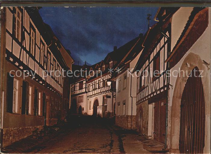 Weinheim Bergstrasse Jugendgasse bei Nacht