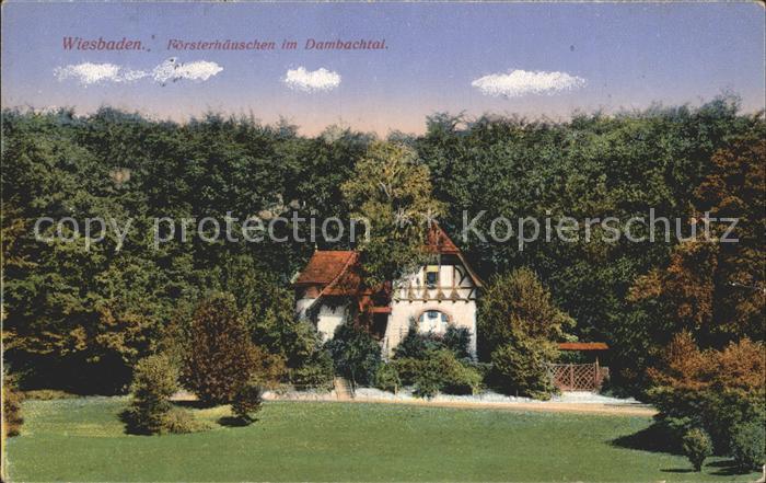 Wiesbaden Foersterhaeuschen im Dambachtal